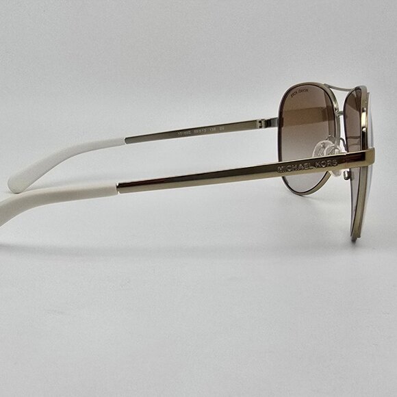 Michael Kors MK5004 Chelsea White Frame Gold Gradient Lens Aviator Sunglasses main image 8